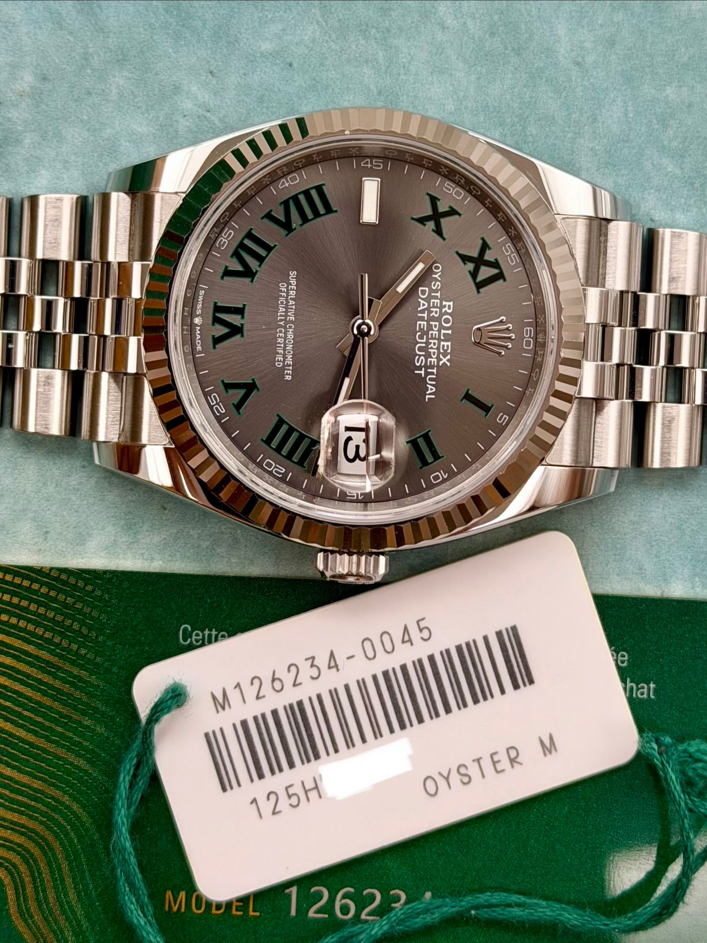 Rolex Datejust 126234 Wimbledon full set 2023