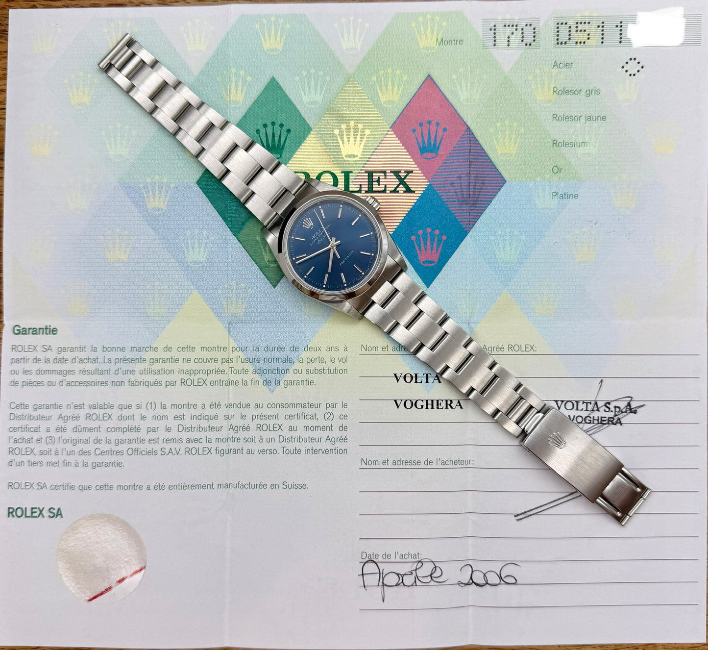 Rolex Air King 14000M full set 2006