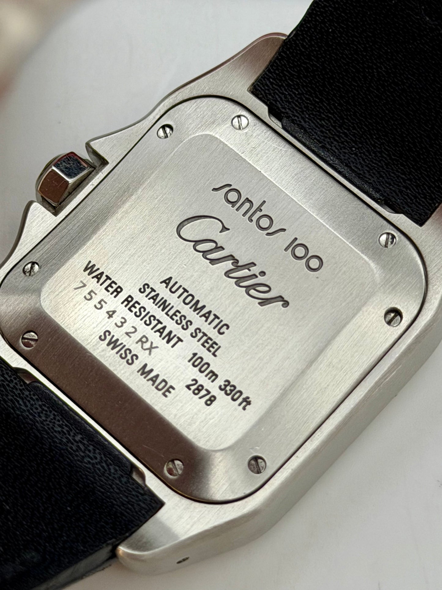 Cartier Santos 100 Medio 2878 full set 2017