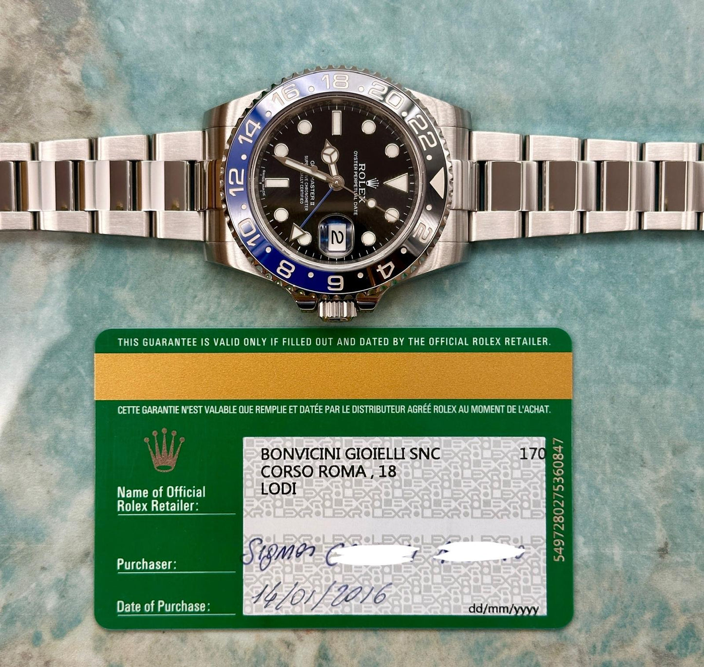 Rolex Gmt II 116710 blnr full set 2016