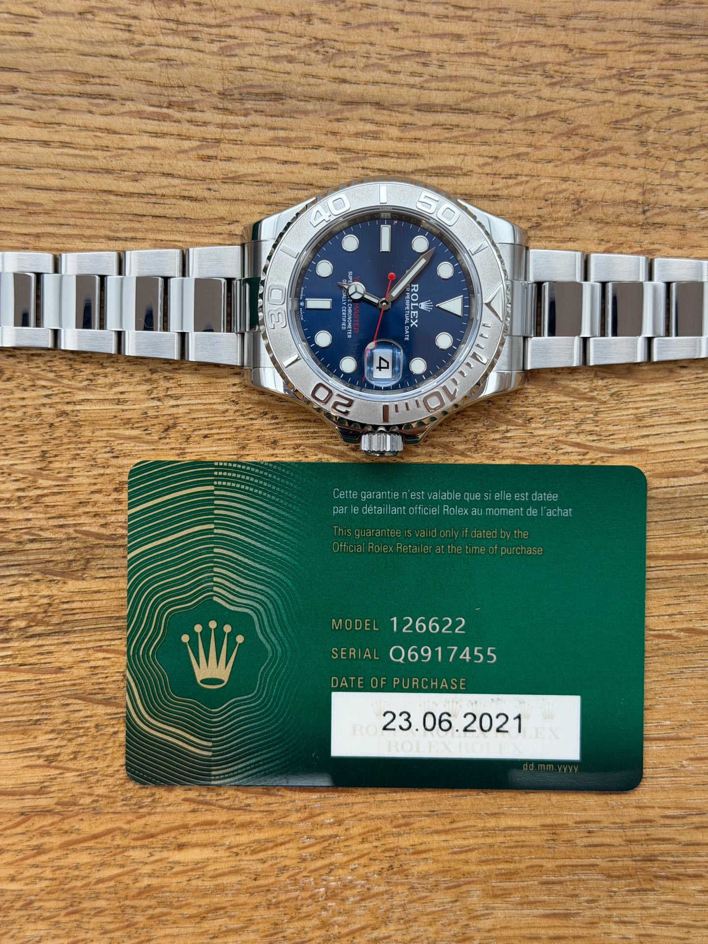 Rolex Yacht Master 126622 full set 2021