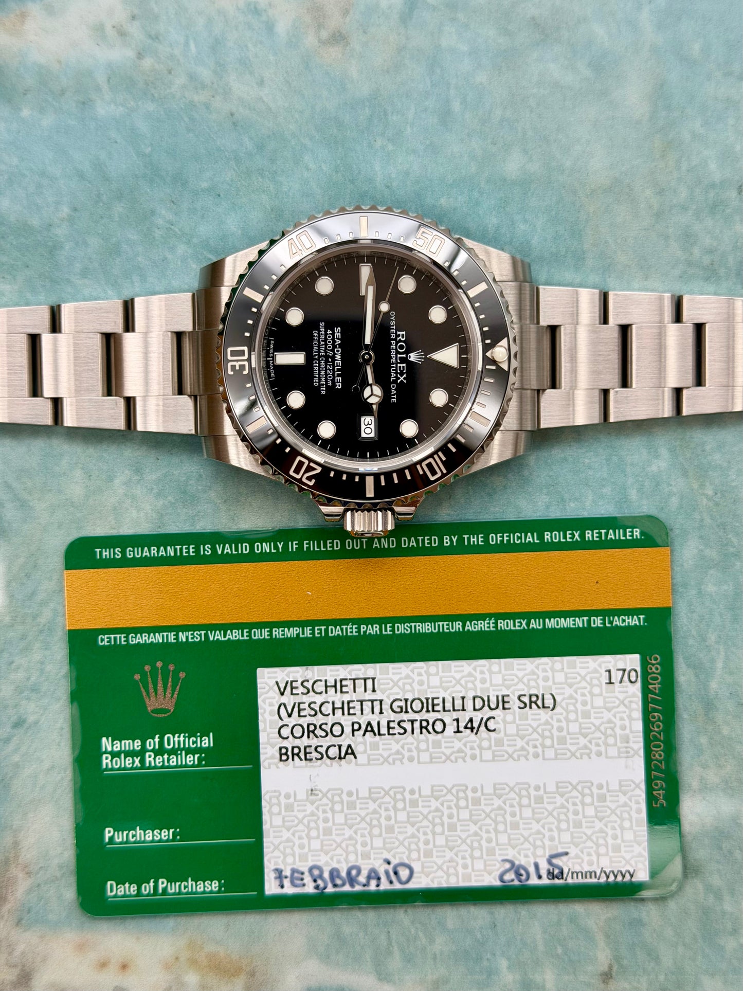 Rolex Seadweller 116600 full set 2015