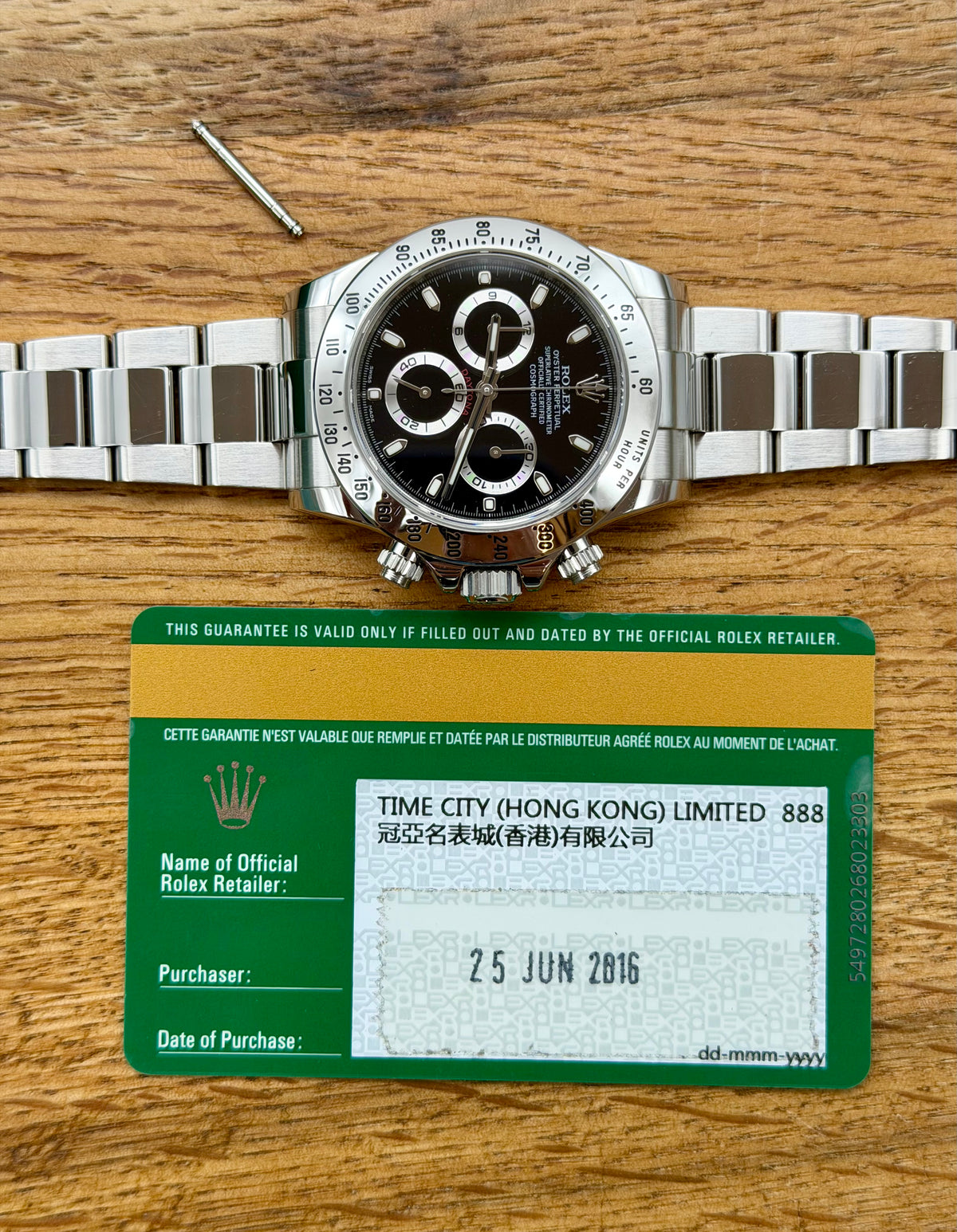 Rolex Daytona 116520 full set 2016