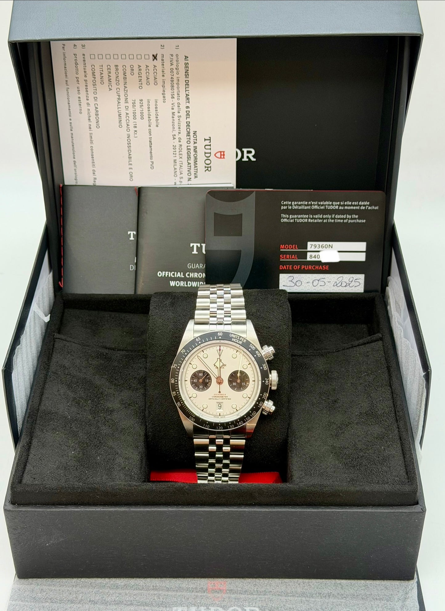 Tudor Black Bay Chrono 79360N full set 2025
