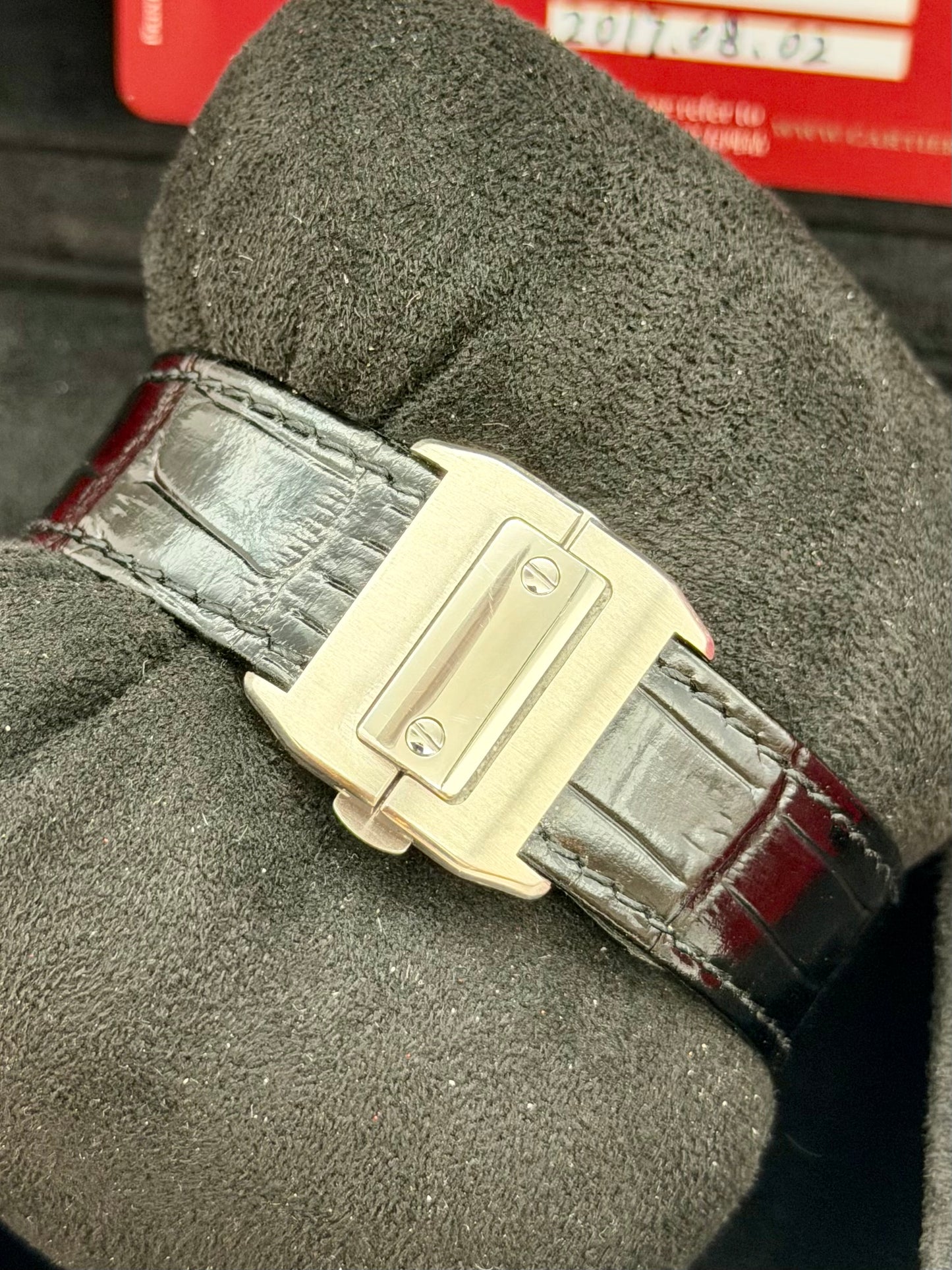 Cartier Santos 100 Medio 2878 full set 2017
