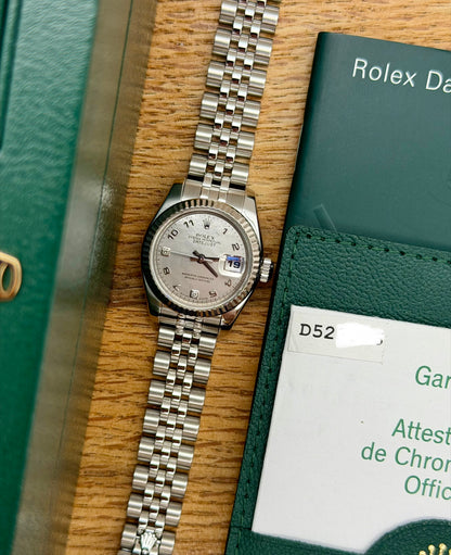 Rolex Datejust Lady 179174 full set 2009 Madreperla Brilli