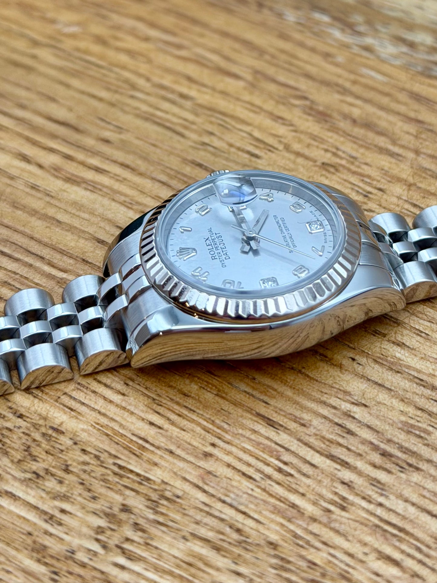 Rolex Datejust Lady 179174 full set 2009 Madreperla Brilli