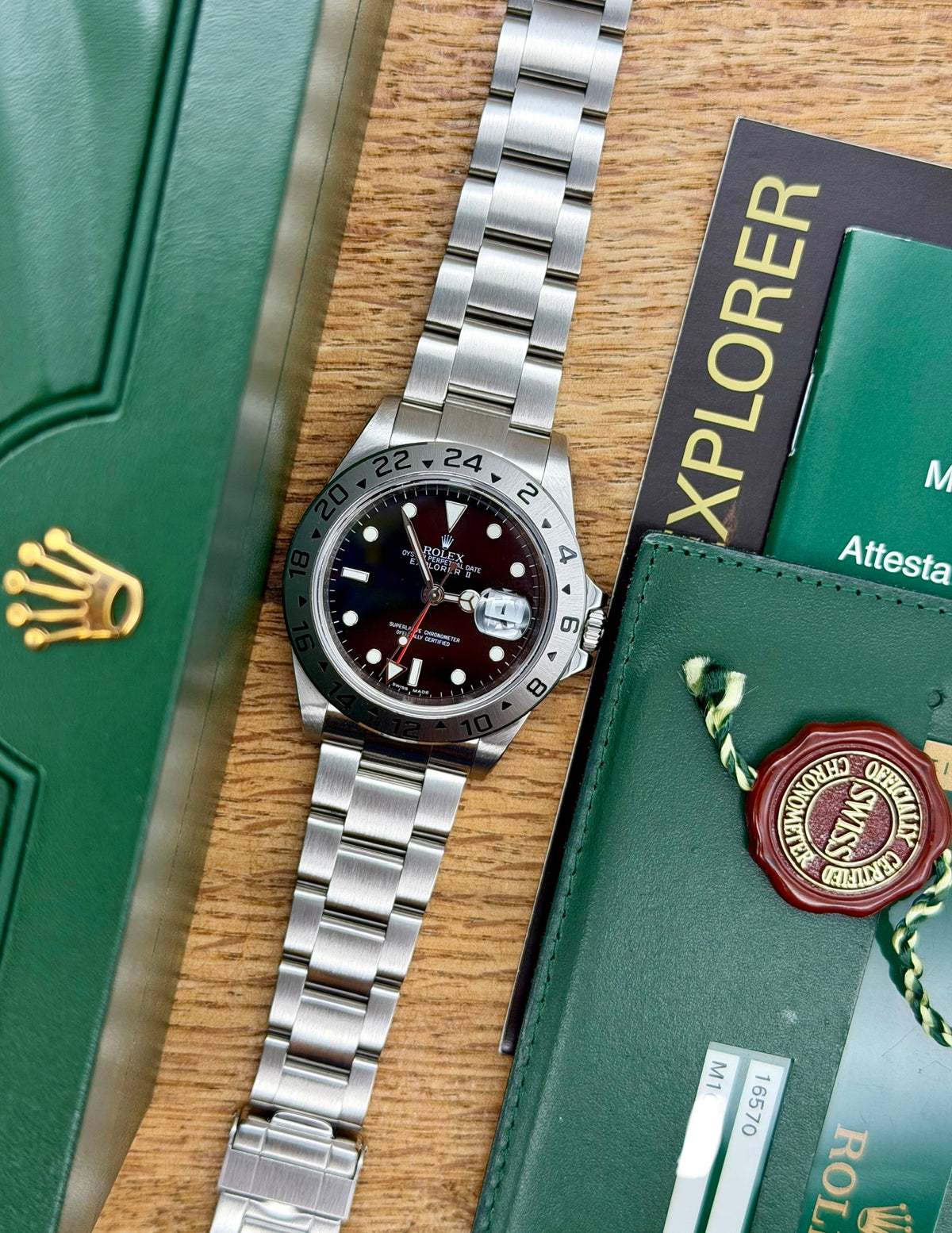 Rolex Explorer II 16570 cal.3186 full set 2008