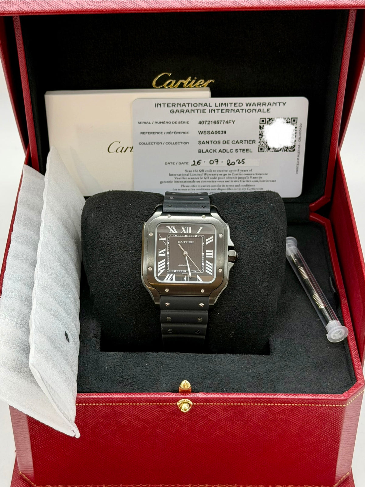 Cartier Santos wssa0039 full set 2025