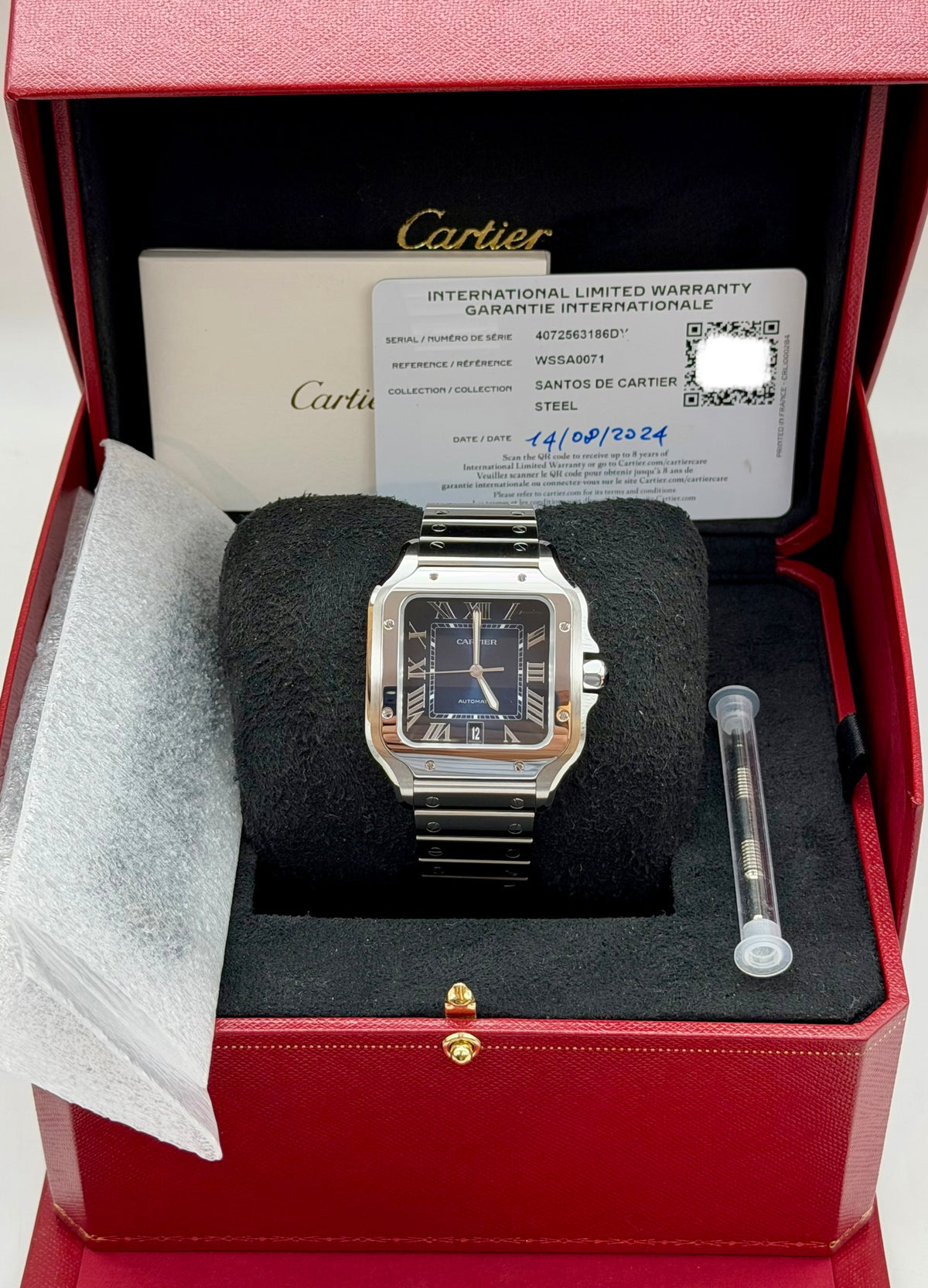 Cartier Santos wssa0071 Large full set 2024