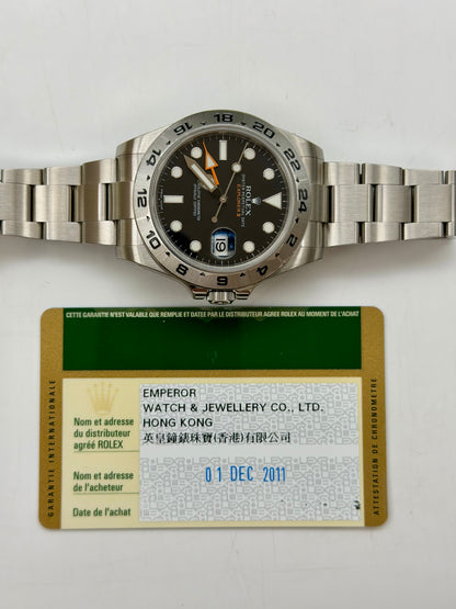 Rolex Explorer II 216570 NOS full set 2011