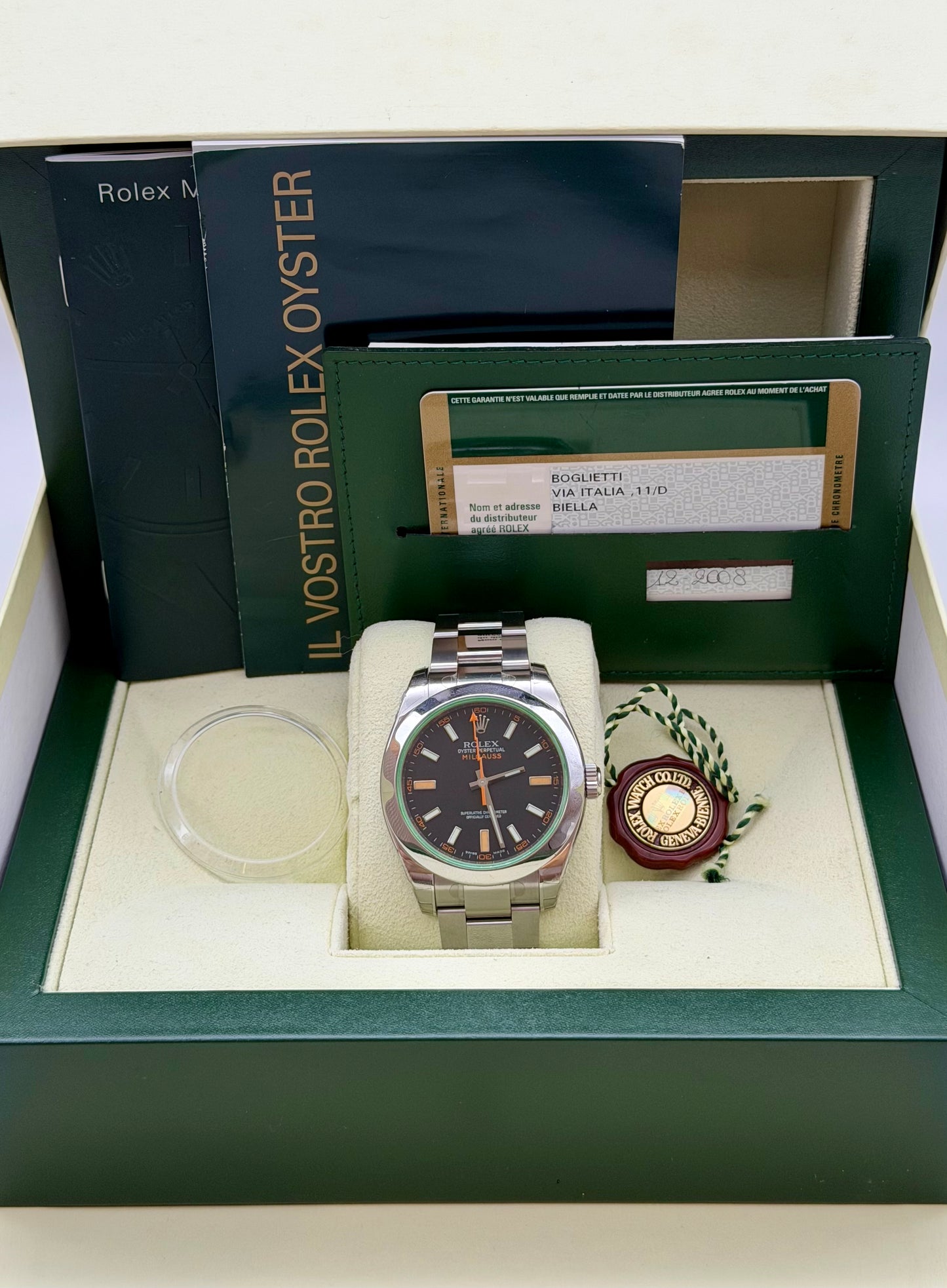 Rolex Milgauss 116400GV NOS full set 2008
