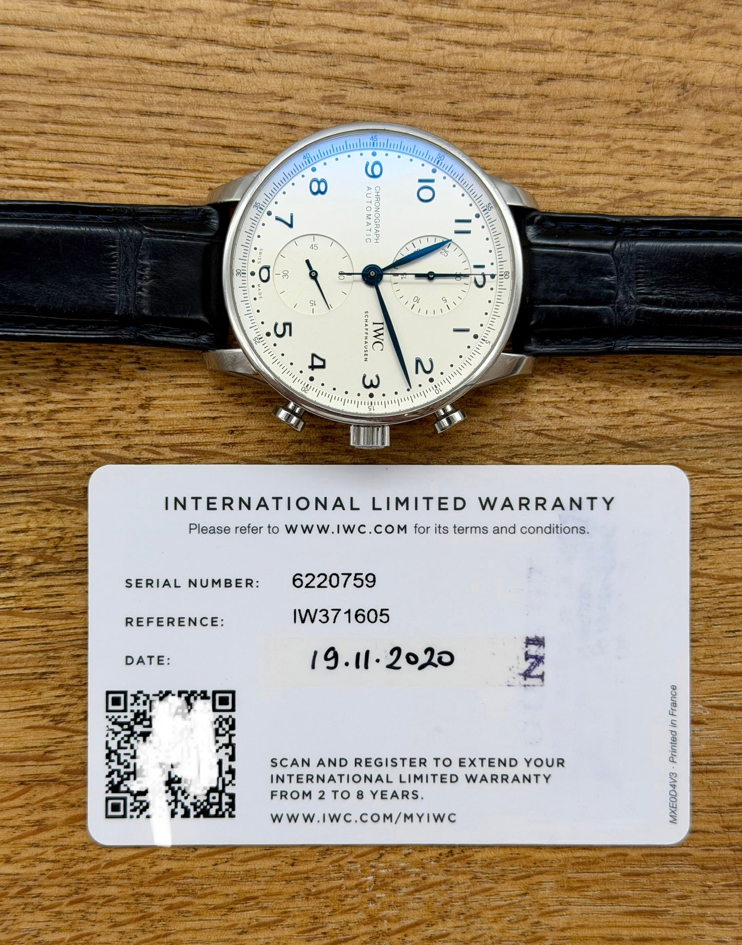IWC Portoghese Chrono 371605 full set 2020