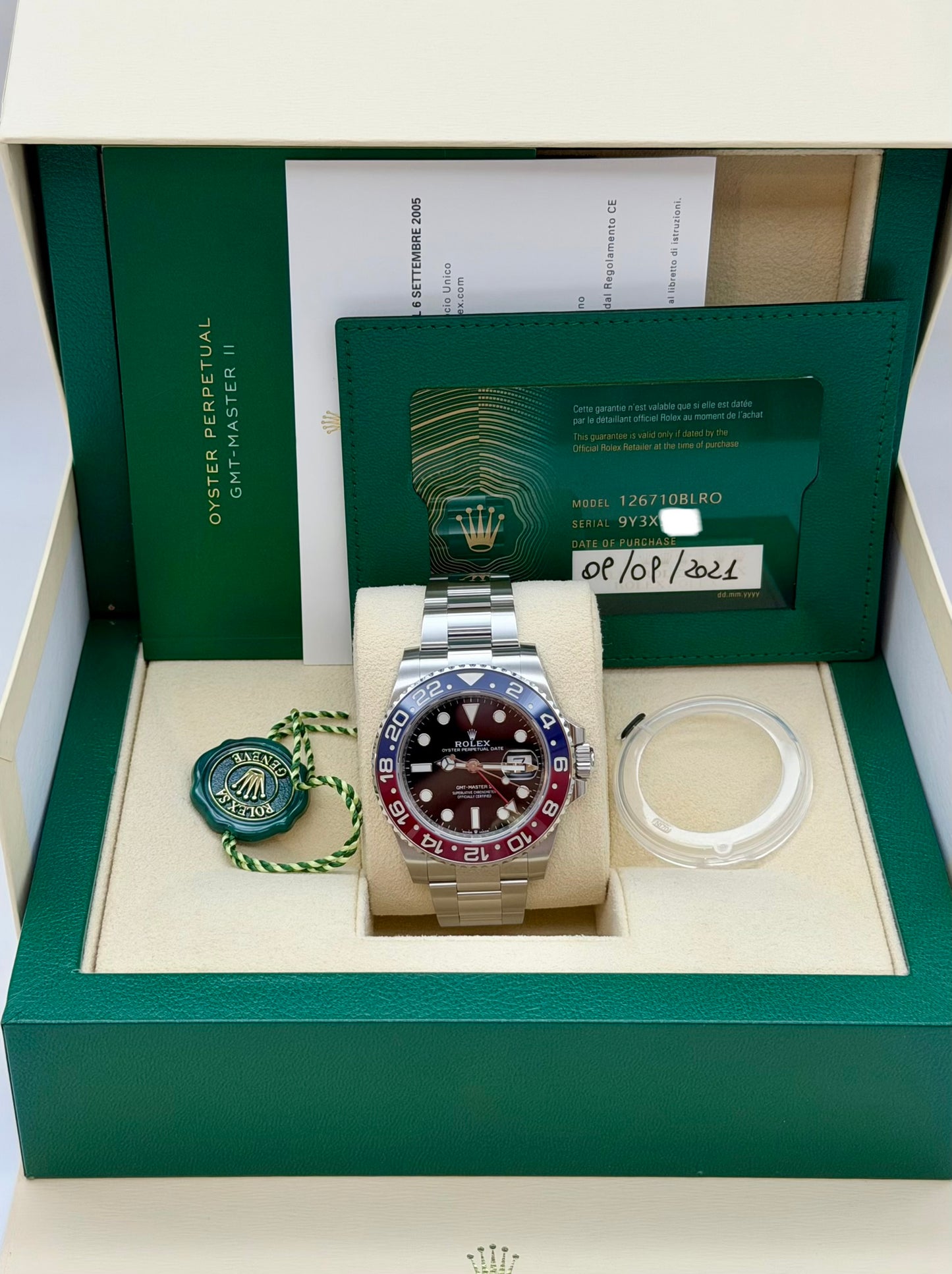 Rolex Gmt II Pepsi 126710 blro full set 2021