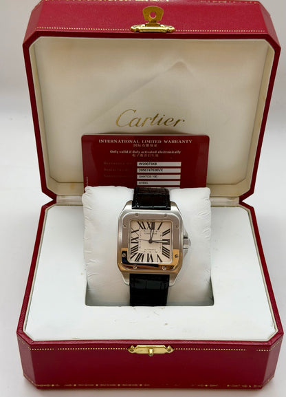 Cartier Santos 100 XL full set 2016