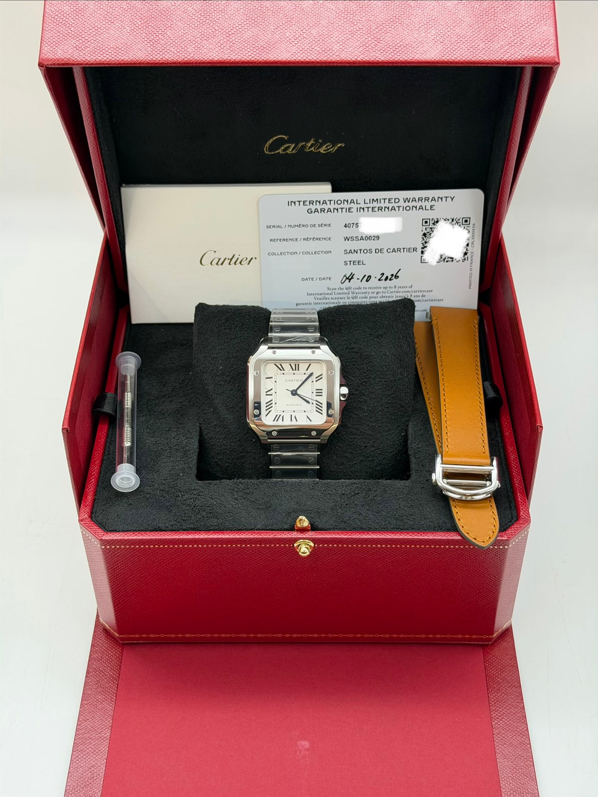 Cartier Santos wssa0029 full set 2026