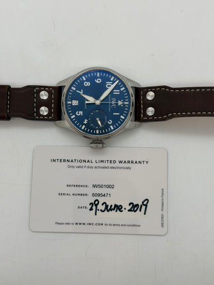 IWC Big Pilot 501002 full set 2019