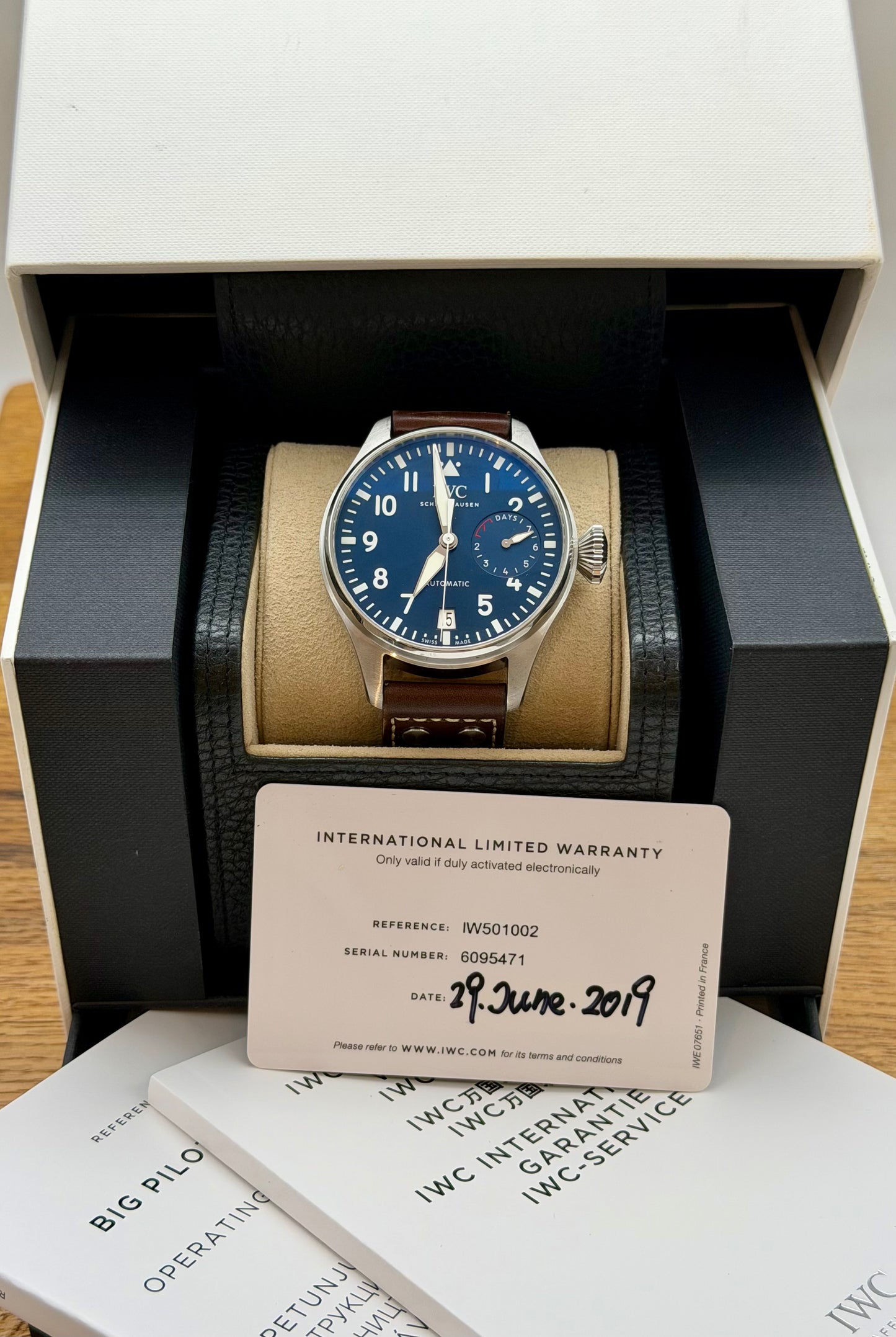IWC Big Pilot 501002 full set 2019