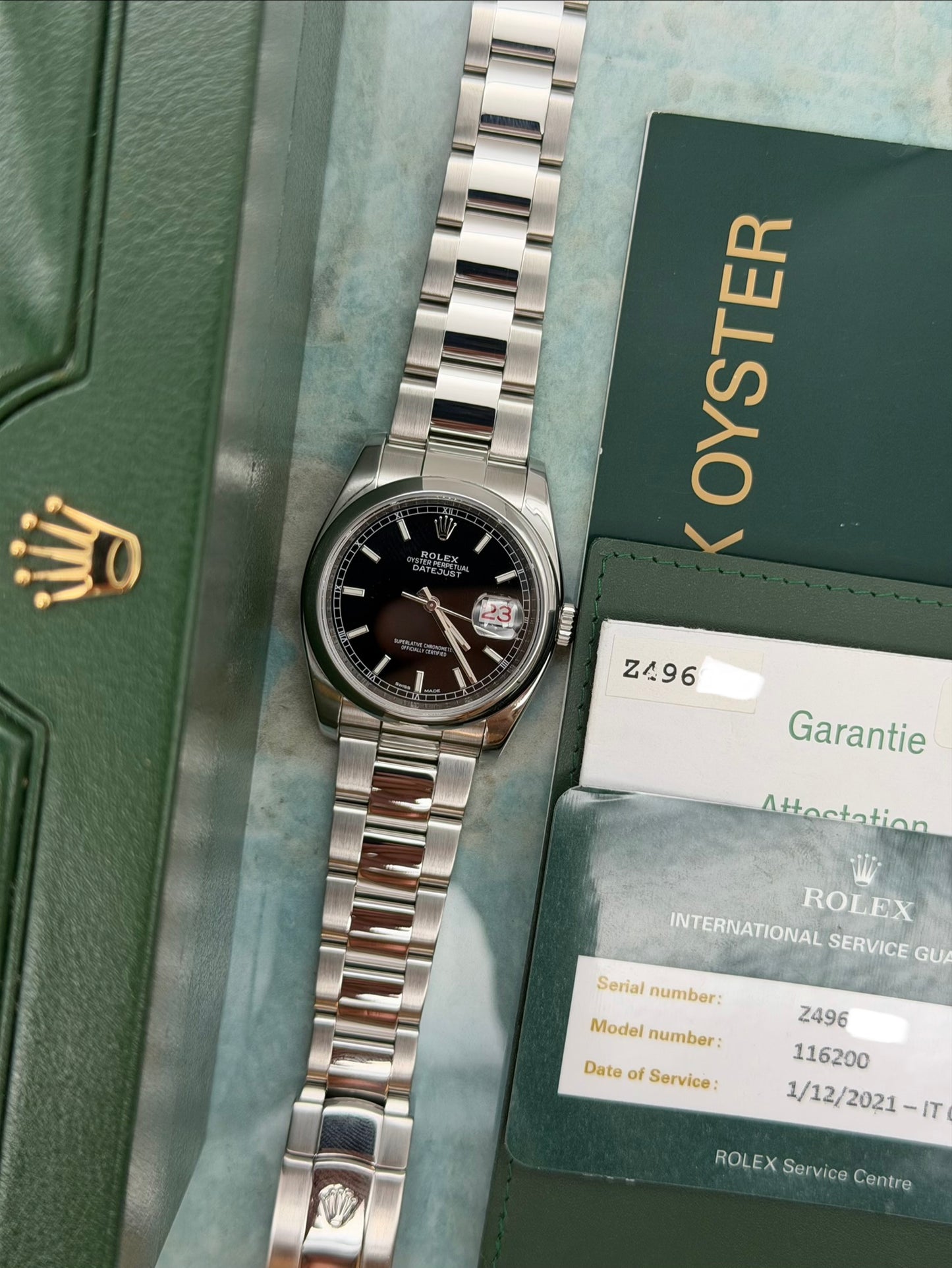 Rolex Datejust 116200 full set 2007 + Service 2021