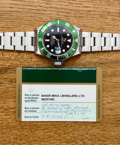Rolex Submariner 16610LV RRR full set 2008