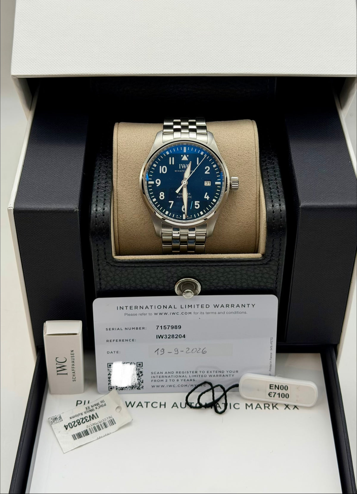 IWC Pilot Mark XX 328204 full set 2026