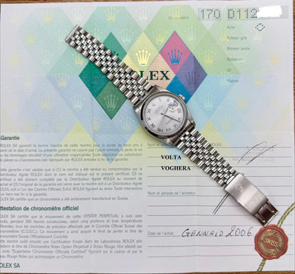 Rolex Datejust 16200 jubilee full set  2006