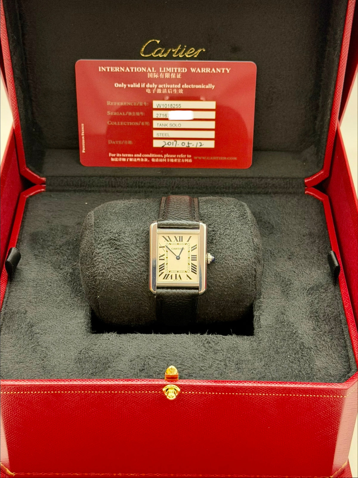 Cartier Tank 2716 full set 2017
