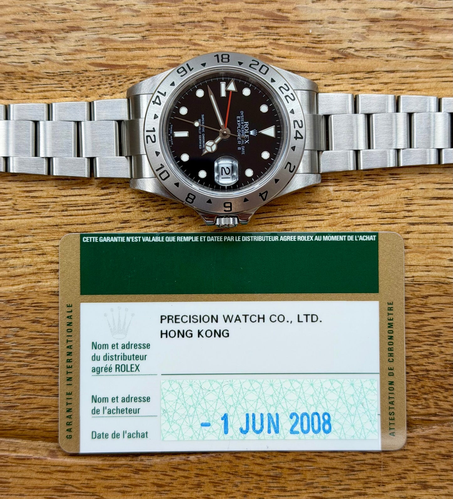 Rolex Explorer II 16570 cal. 3186 RRR full set 2008