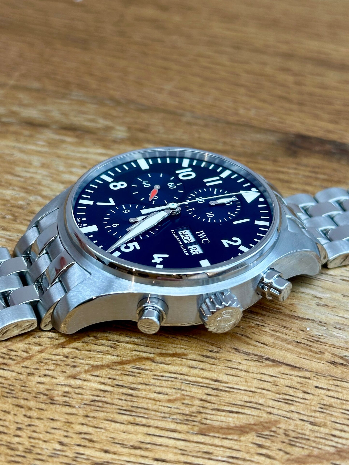 Iwc Pilot Chrono 377717 full set 2019