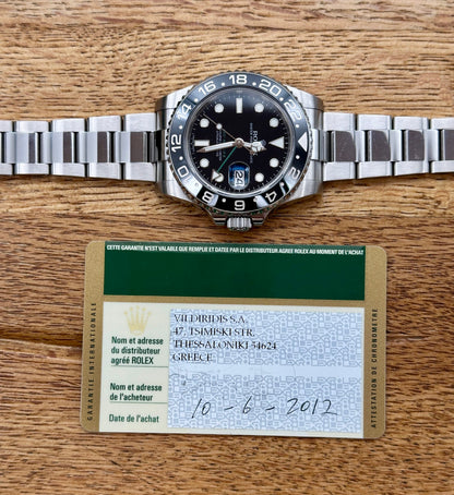 Rolex Gmt II 116710ln full set 2012